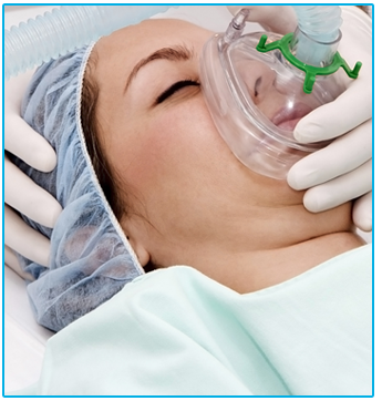 Woman Receiving Anesthesia